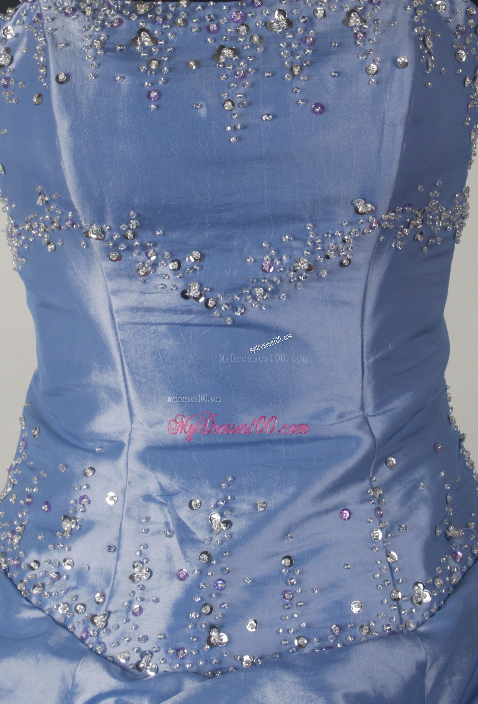 Lace Up Back Bodice Quinceanera Dress with Pick-ups and Diamonds