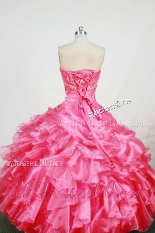 Ruche Diamonds and Ruffled Layers Decorated Dress for Sweet 15 For Girls
