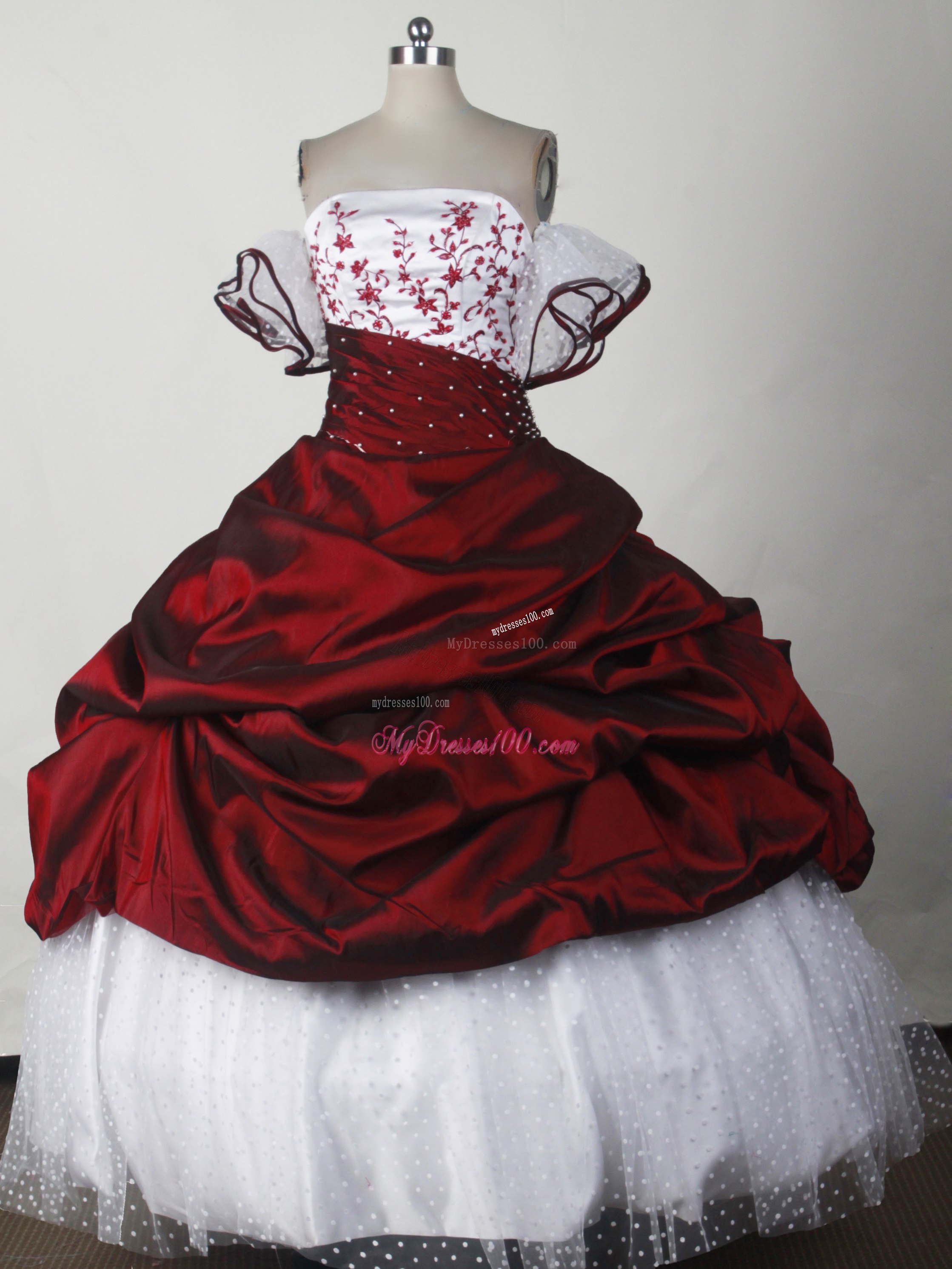 Glamourous off-the-shoulder Dresses 15 in White and Wine Red