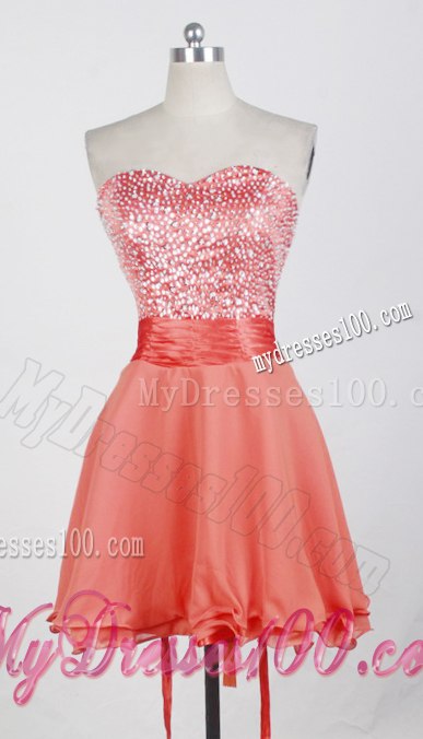 Detachable Flowery Halter Orange Red Organza Dresses 15