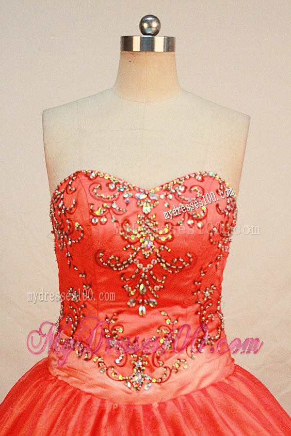 Gorgeous Puffy Taffeta Ball Gowm Quince Dresses with Rainestones
