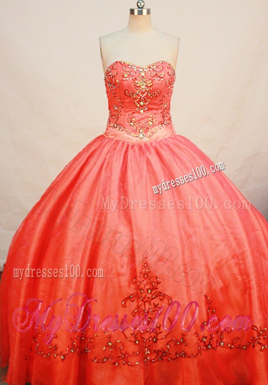 Gorgeous Puffy Taffeta Ball Gowm Quince Dresses with Rainestones