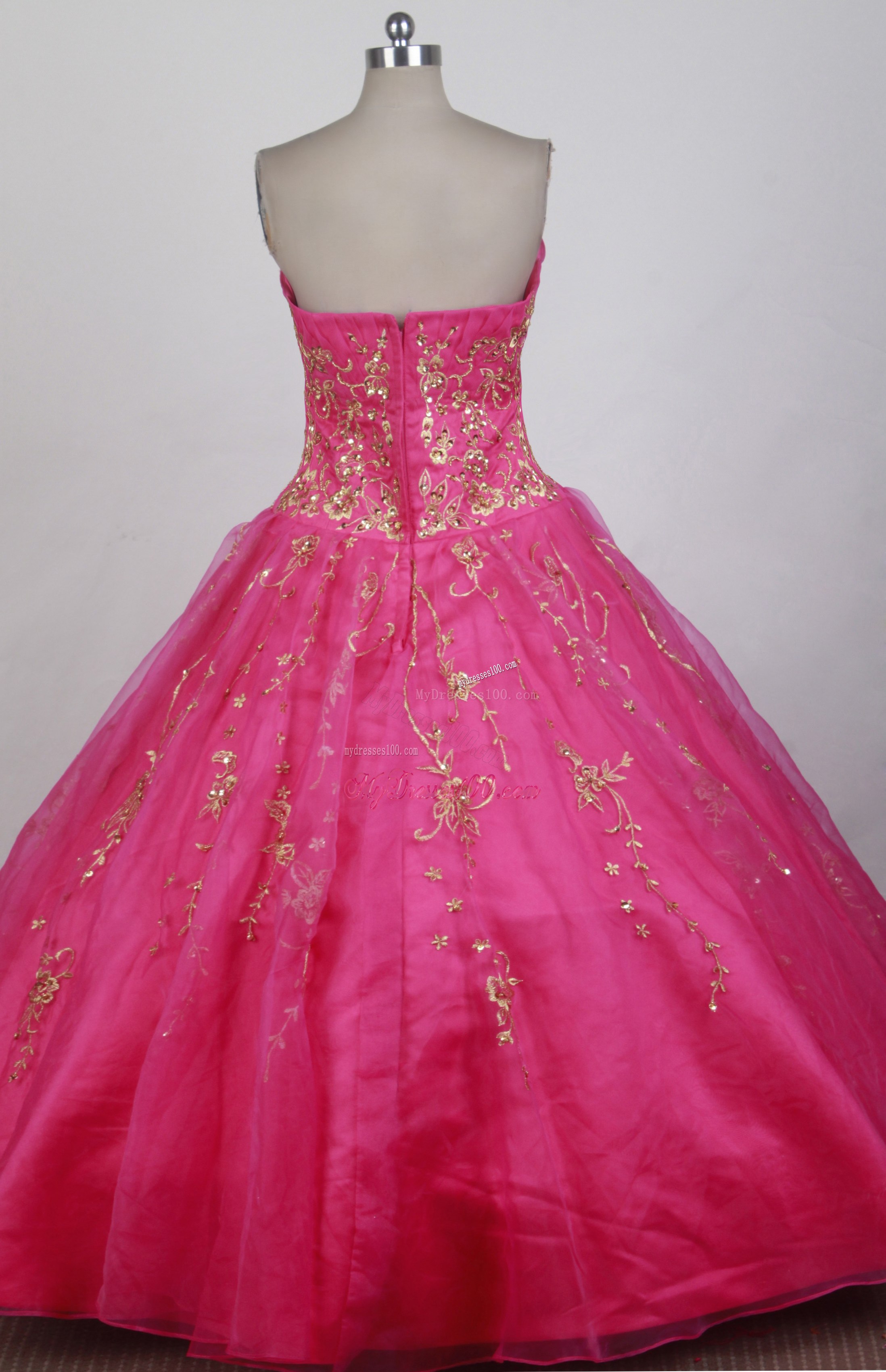 Ruching Sweetheart Beading and Appliques Decorated Dress for Quince