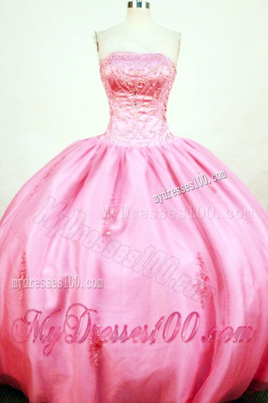 Modest Ball Gown Sweet sixteen dresses Decorated by Jewelries and Appliques