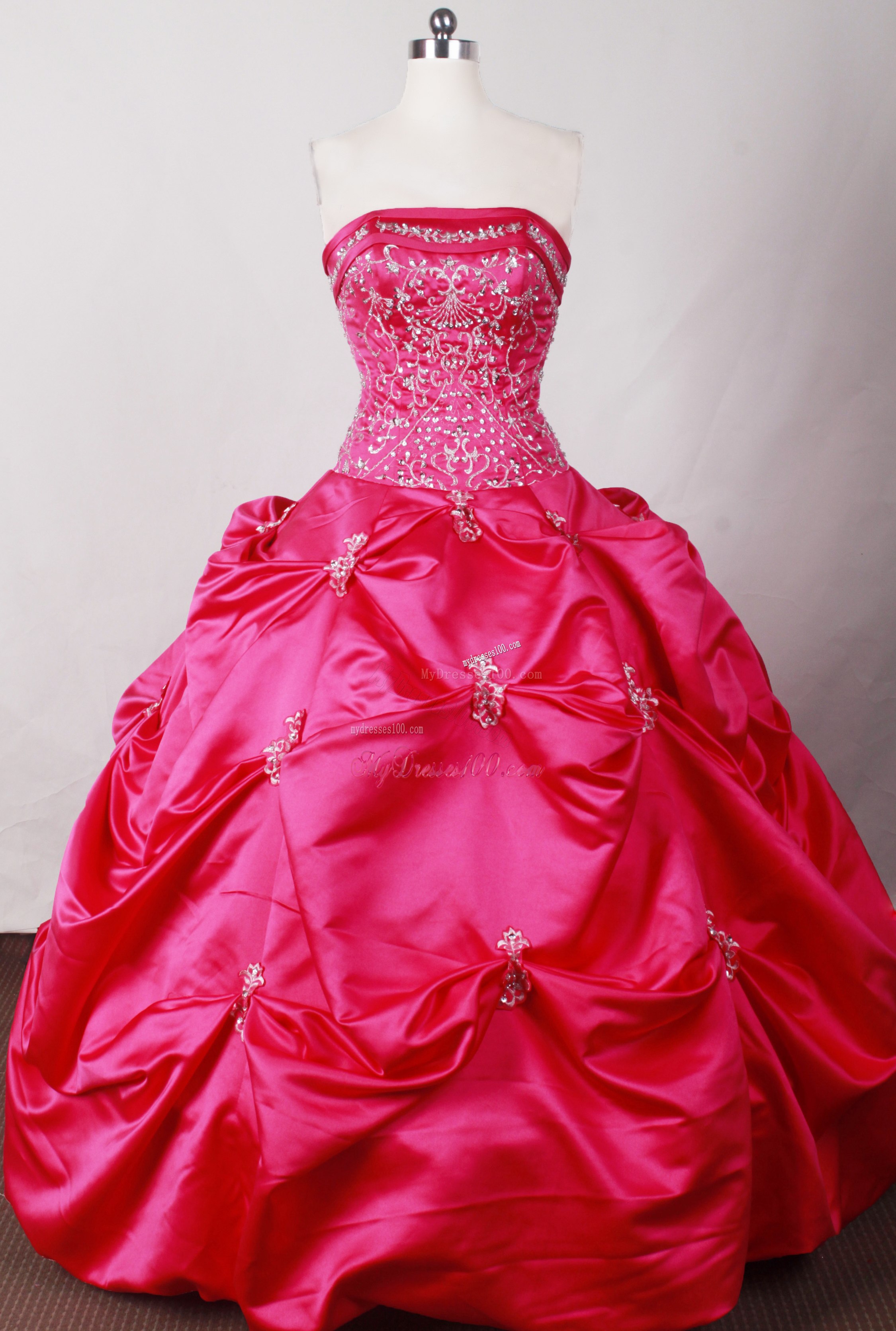 One Shoulder Flower Neck Puffy Ruffles Dresses for Quinceanera
