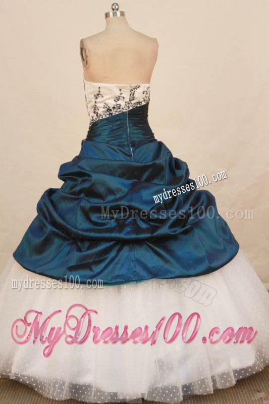 Tulle and Taffeta Pick-ups Sweet 15 Dresses with Appliques and Beadings