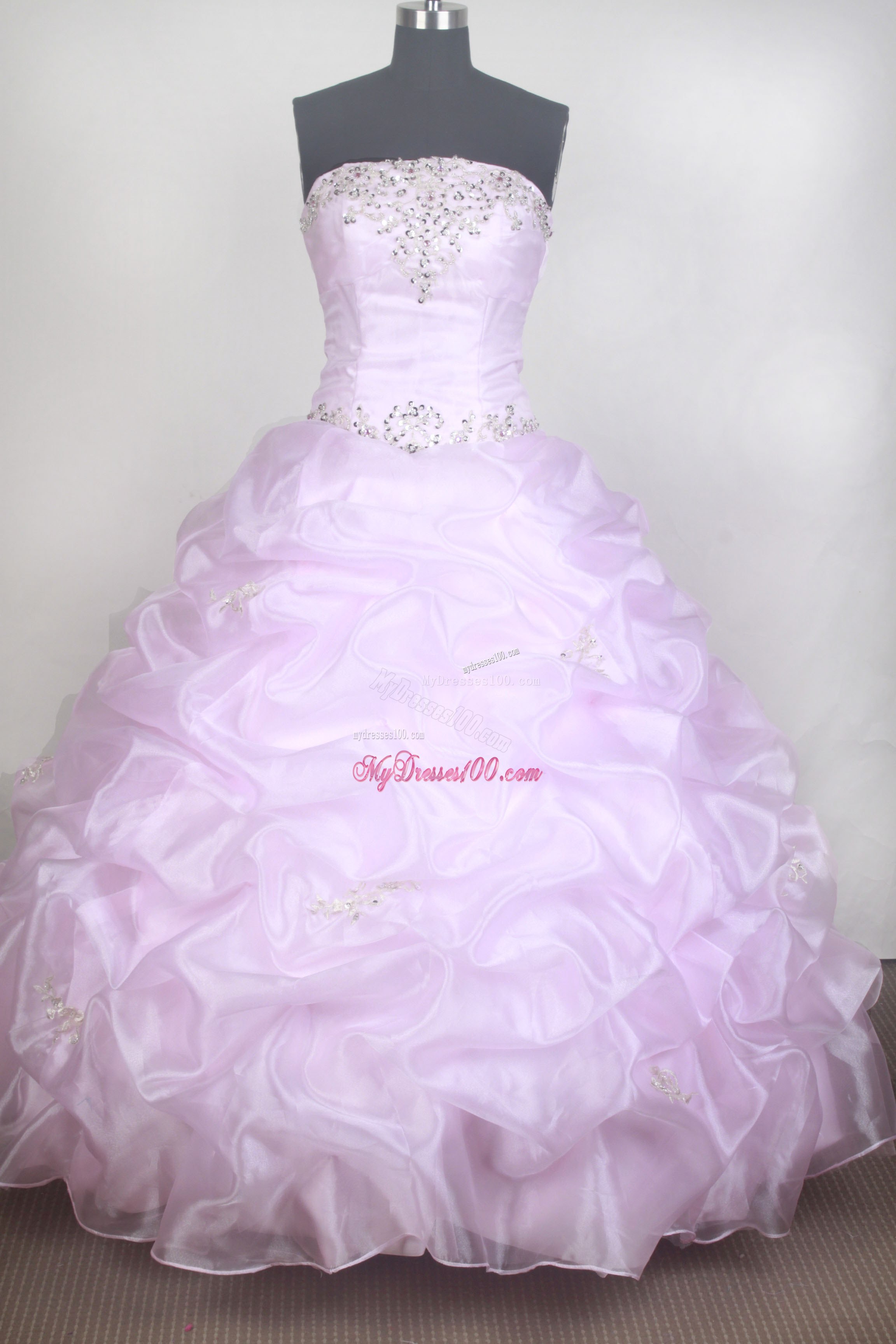 Applliques and Pick-ups Accent Dresses 15 in Baby Pink