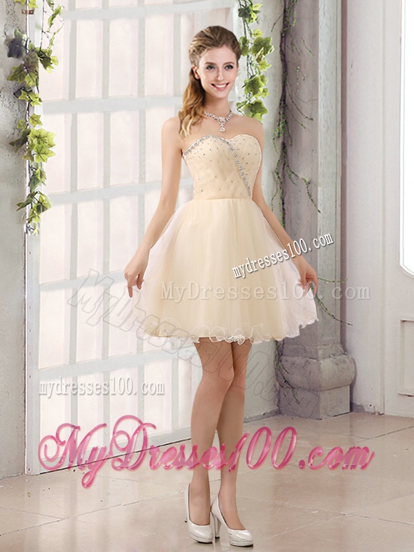 2016 Perfect A Line Organza Bridesmaid Dress with Mini Length