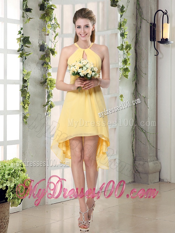 Discount Fashionable Decorated Bridesmaid Dresses in Chiffon