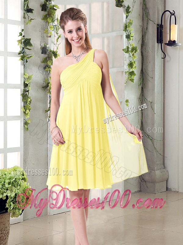 Discount Fashionable Decorated Bridesmaid Dresses in Chiffon