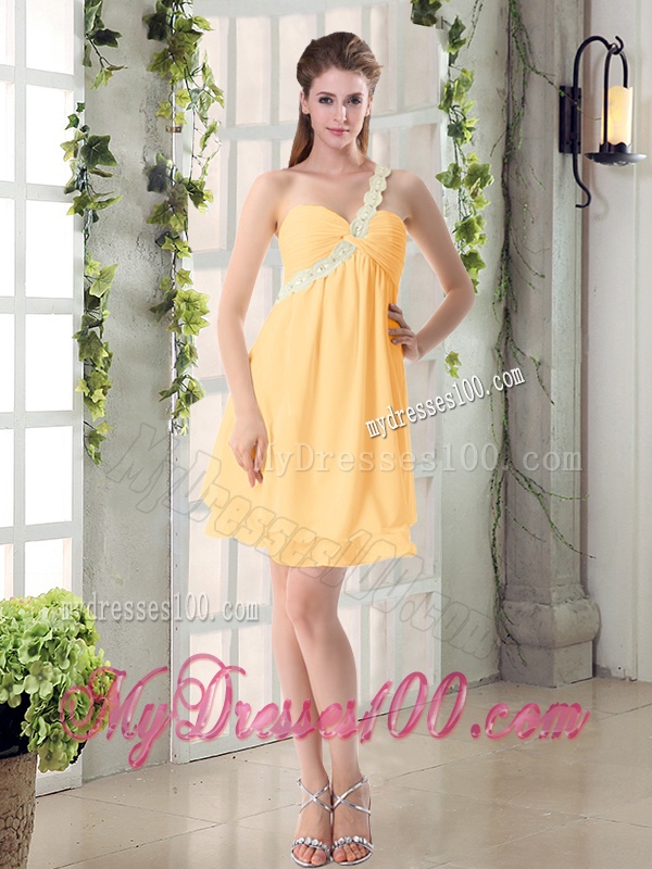 Discount Fashionable Decorated Bridesmaid Dresses in Chiffon