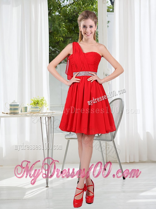 The Brand New Style Bridesmaid Dress Chiffon Ruching with A Line