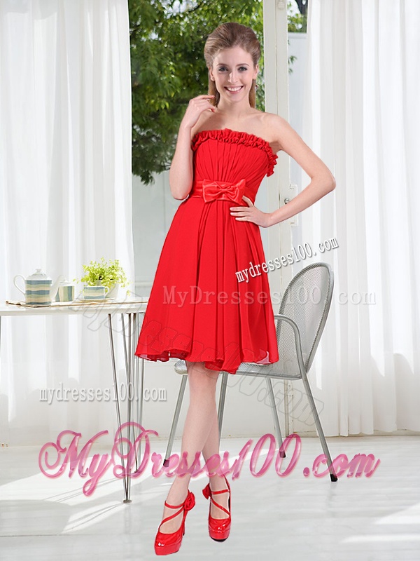 The Brand New Style Bridesmaid Dress Chiffon Ruching with A Line