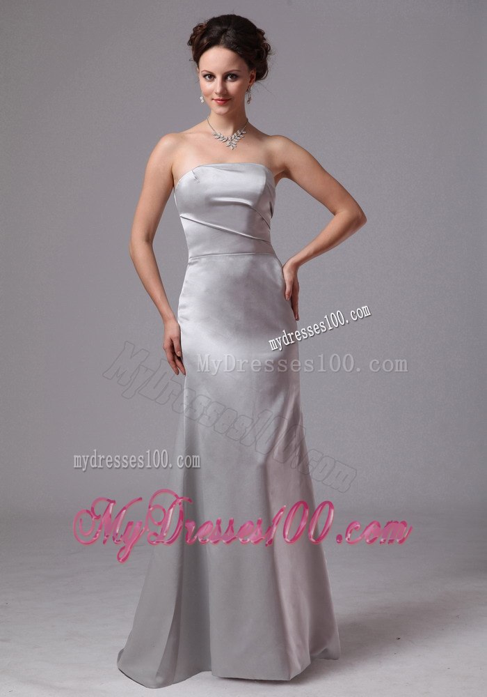 Simple Sliver Column Celebrity Dress For Customize on Sale in 2013