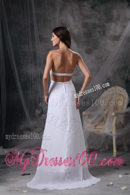 Elegant White Column Strapless Celebrity Dress Beading and Ruche