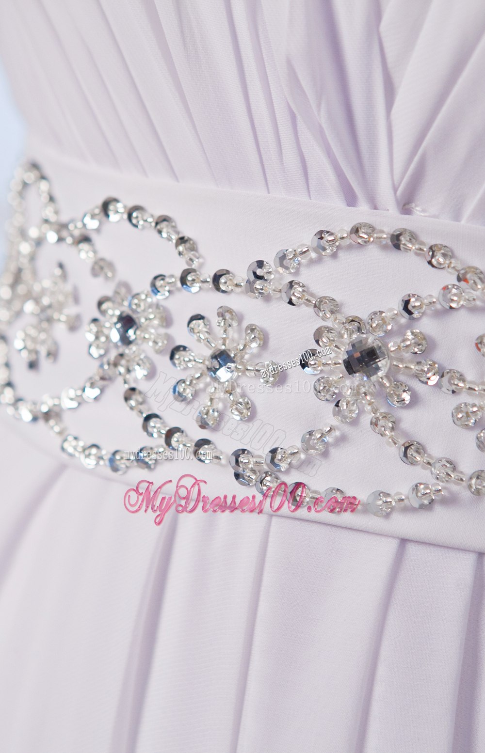 Elegant Empire V-neck Court Train Beading 2013 Summer Wedding Dress