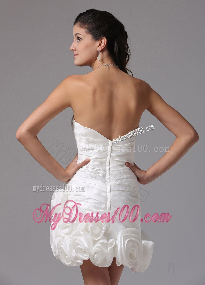 Column Sweetheart Beading 2013 Beach Short Wedding Dress With Hall