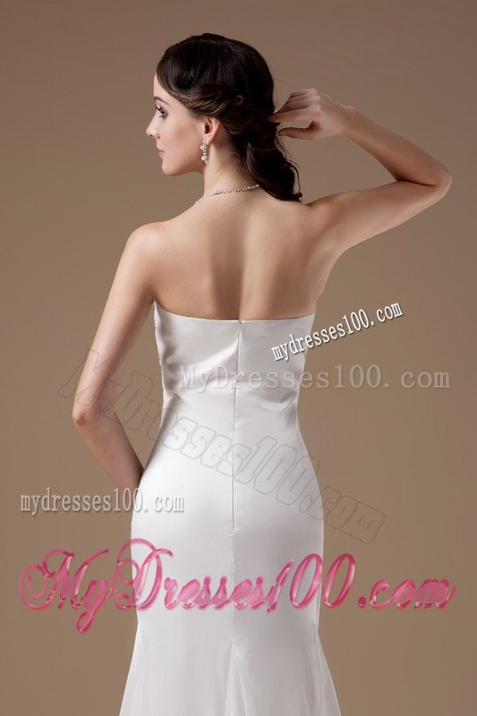Affordable Column Strapless Floor-length Appliques 2013 Wedding Dress