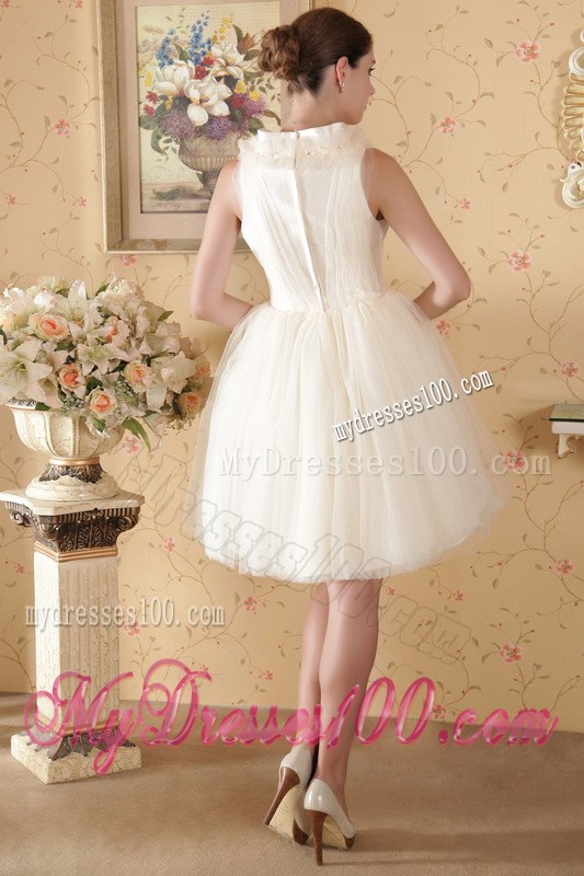 Princess Square Short Beading and Ruching Wedding Dresses