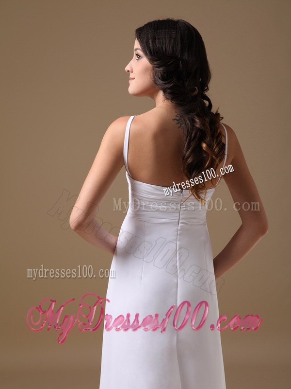 2013 Empire Halter High-low Beading Summer Beach Wedding Dress