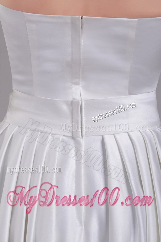 Empire Strapless Floor-length Beading and Bowknot Wedding Dresses
