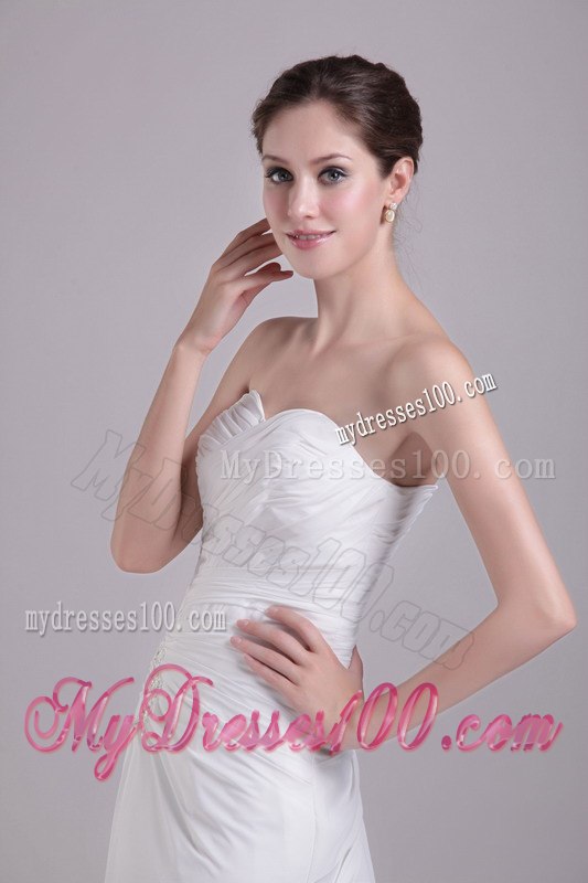 2013 Perfect Empire Sweetheart Court Train Appliques Wedding Dresses