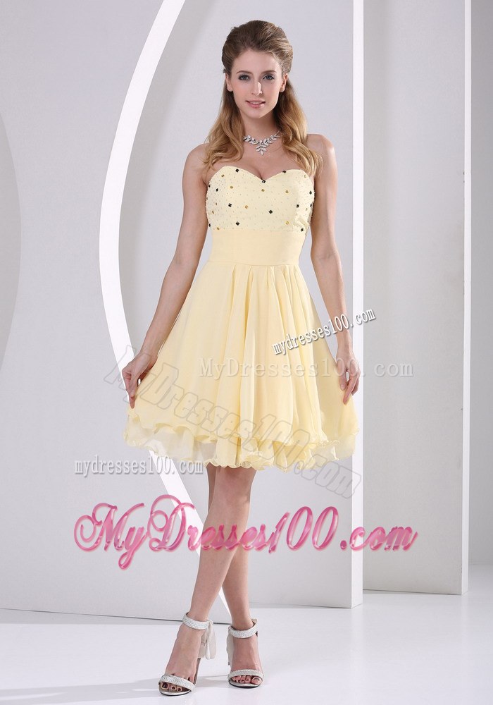 2013 Sweetheart Beaded Knee-length Cocktail Dress For Custom Made