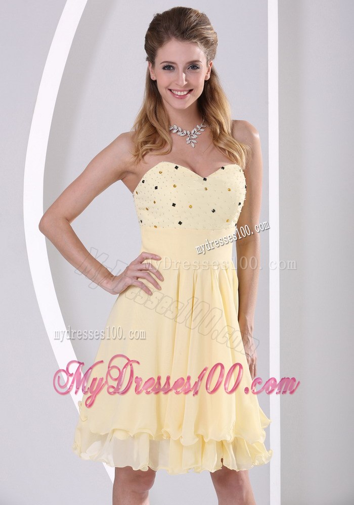 2013 Sweetheart Beaded Knee-length Cocktail Dress For Custom Made