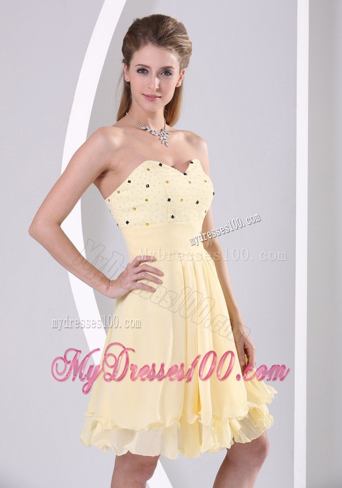 2013 Sweetheart Beaded Knee-length Cocktail Dress For Custom Made