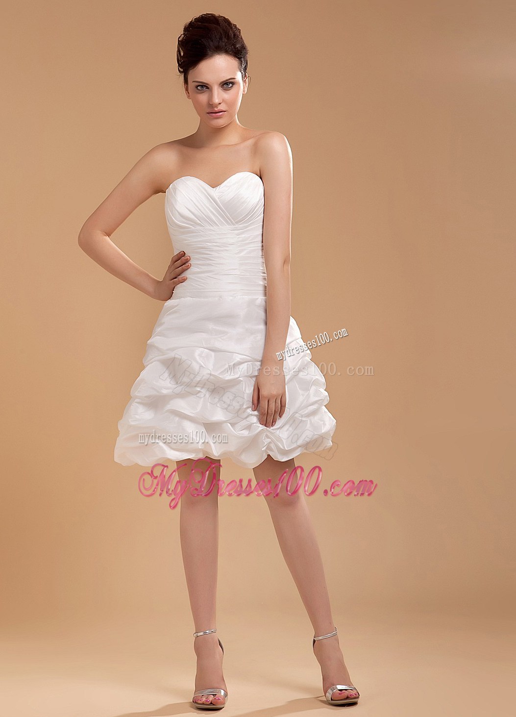 Custom Made For 2013 Cocktail Dress With Sweetheart and Pick-ups