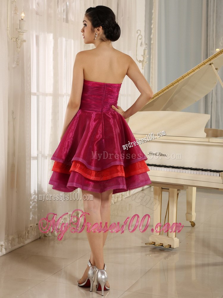 Multi-color Sweetheart Short Cocktail Dress For Sweet 16 Prom Beaded
