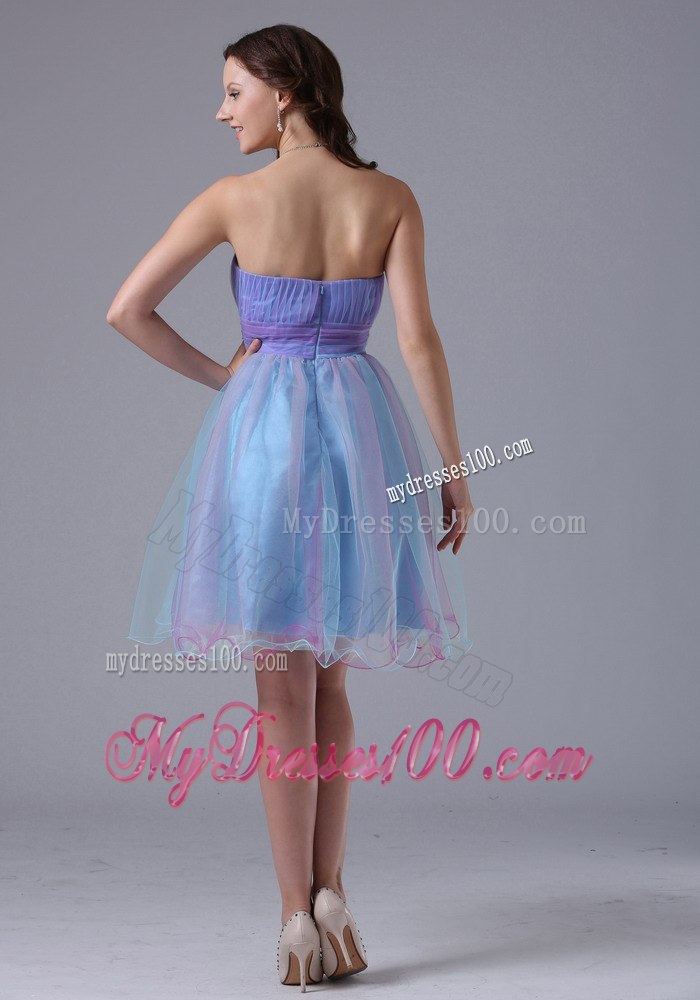 Multi-color Sweetheart Cocktail Dress With Appliques and Ruche In 2013