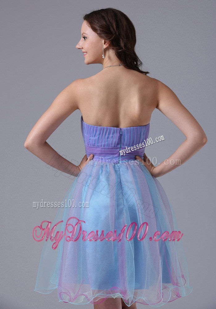 Multi-color Sweetheart Cocktail Dress With Appliques and Ruche In 2013