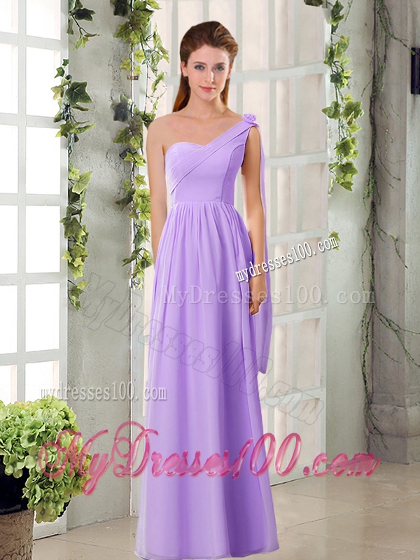2016 Empire Chiffon Dama Dresses with Ruching