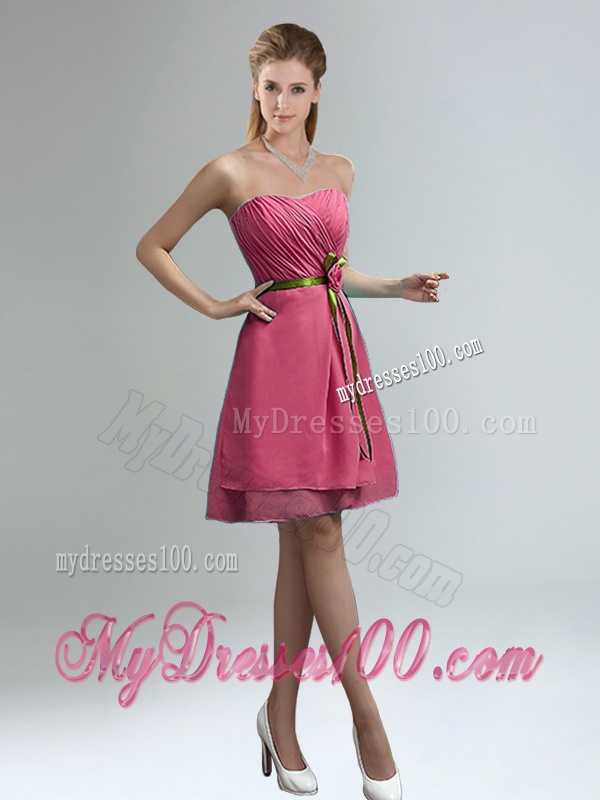 Classical Blue And Purple Sweetheart Dama Dresses with Ruching