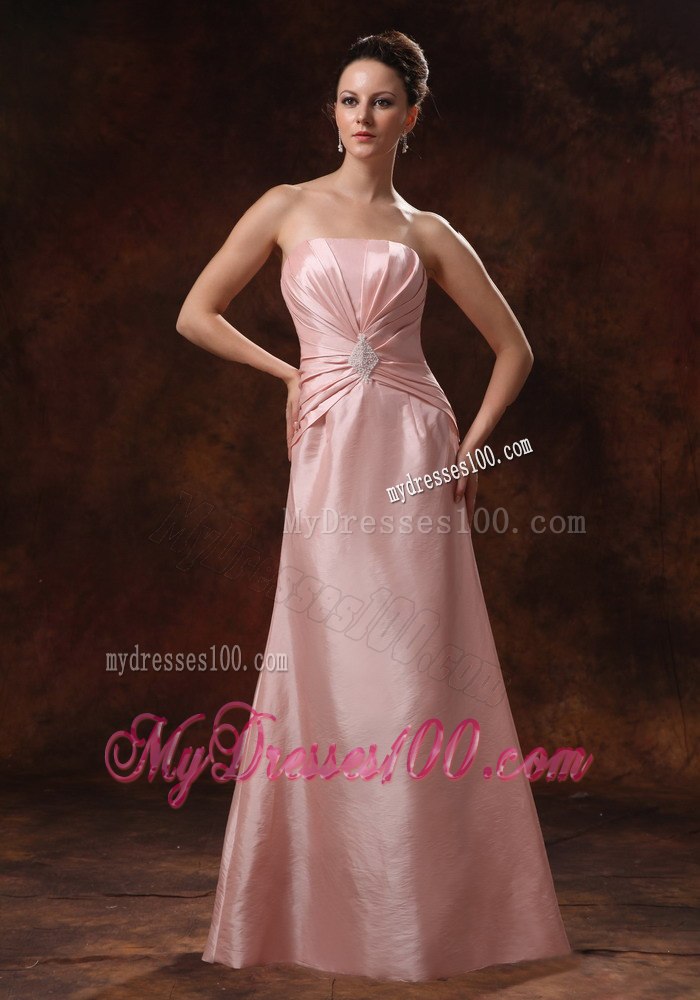 Blush Colored Gorgeous Long Mother In Law Dress with Jacket