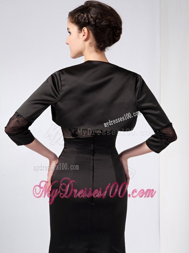 Ankle-length Flare Mother Of Bride Gown Dress in Black for 2013