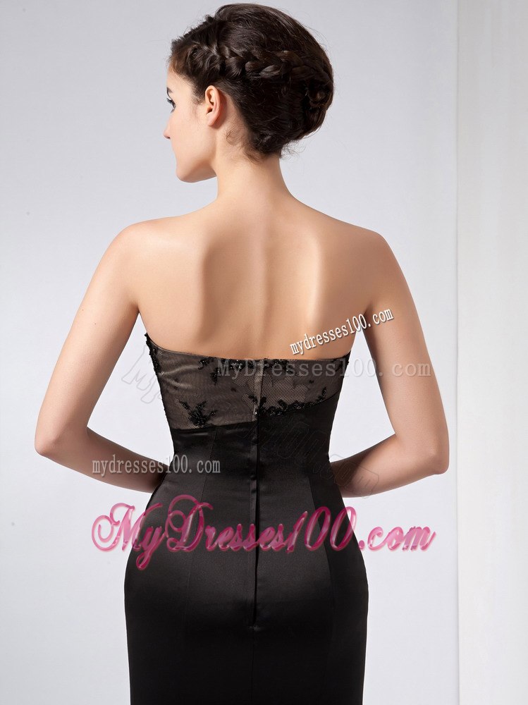 Ankle-length Flare Mother Of Bride Gown Dress in Black for 2013