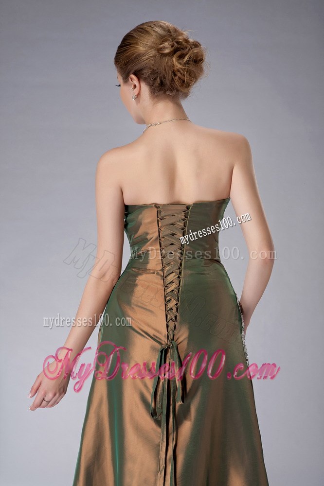 Ankle-length Mother Of The Bride Dress with Lace Up Closure