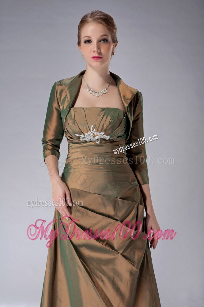 Ankle-length Mother Of The Bride Dress with Lace Up Closure