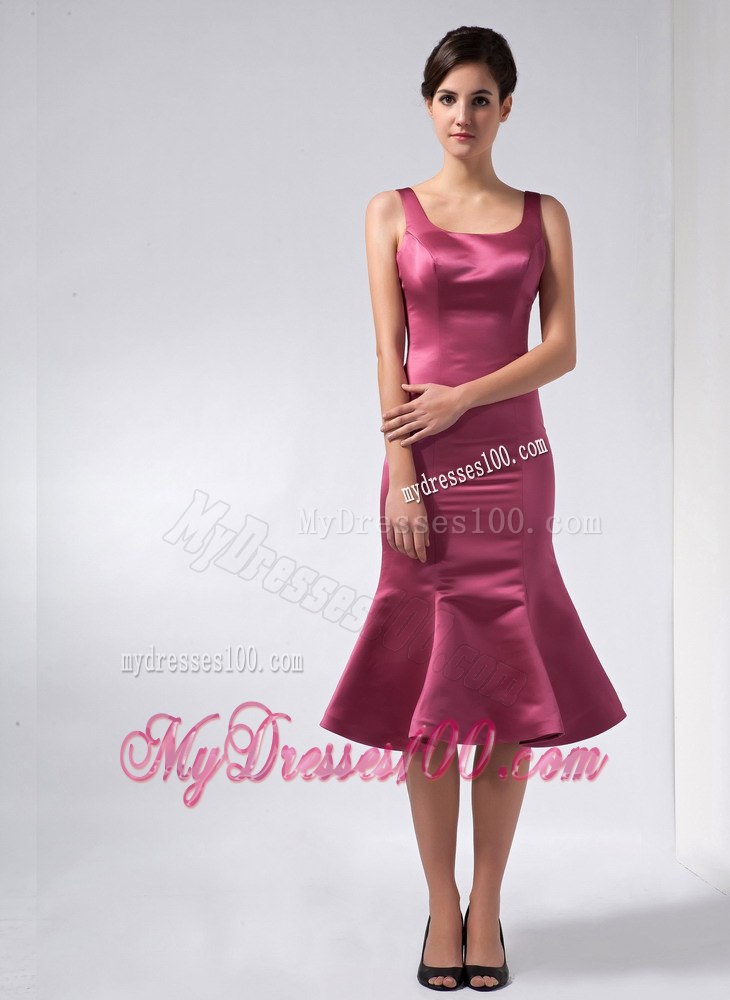 Latest Trumpet Knee-length Mother Bride Dress for 2013 Wedding