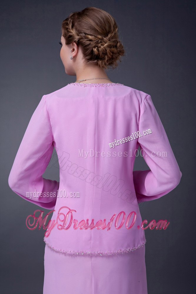 Asymmetric Ankle-length Hem Lavender Mother In Law Dress Sleeveless