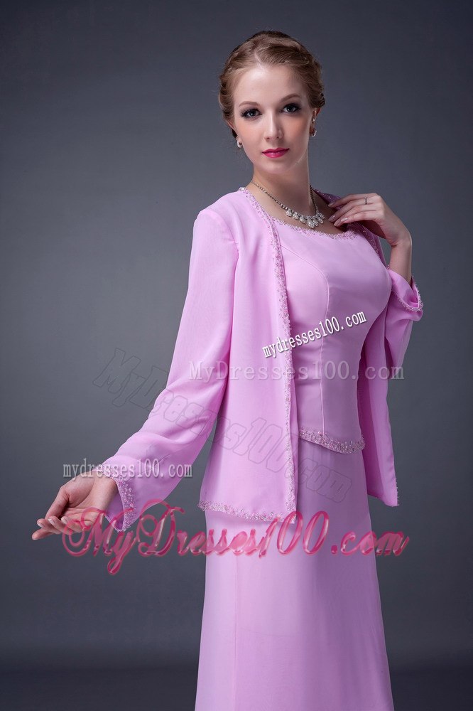 Asymmetric Ankle-length Hem Lavender Mother In Law Dress Sleeveless