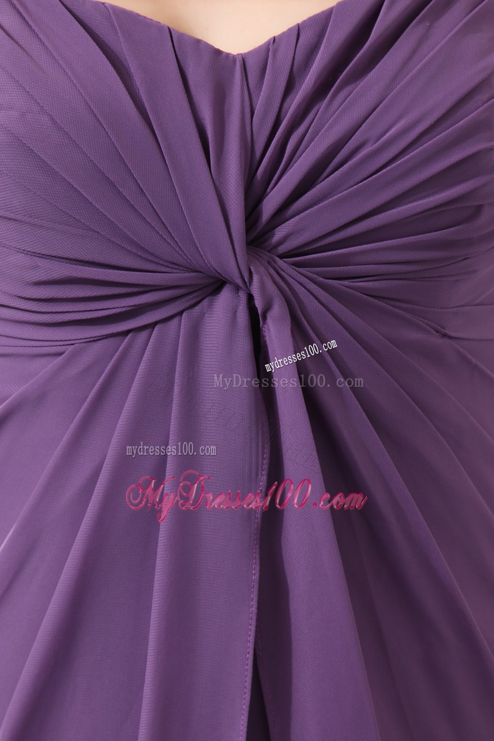 Purple Ankle-length Chiffon Sweetheart Mother Of The Bride Dress
