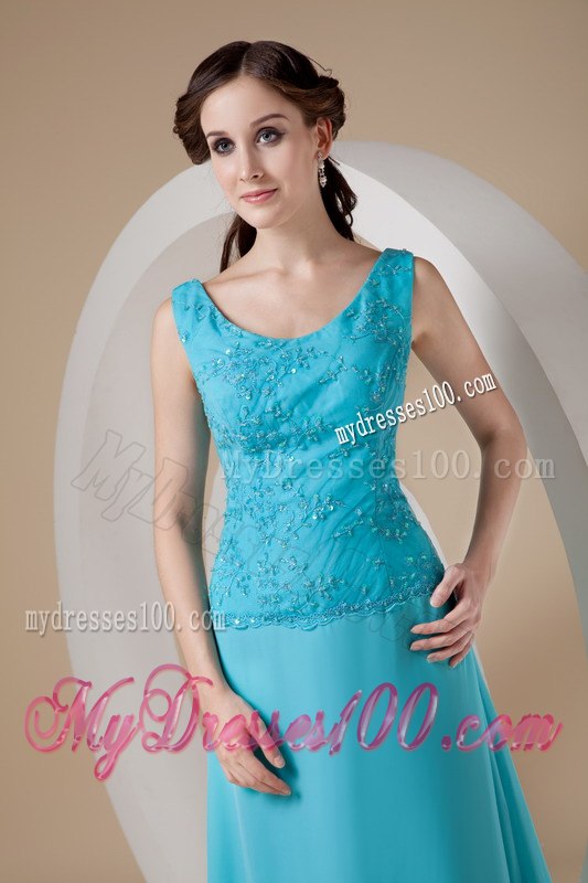 Sleeveless Ankle-length Mother In Law Dresses with Appliques