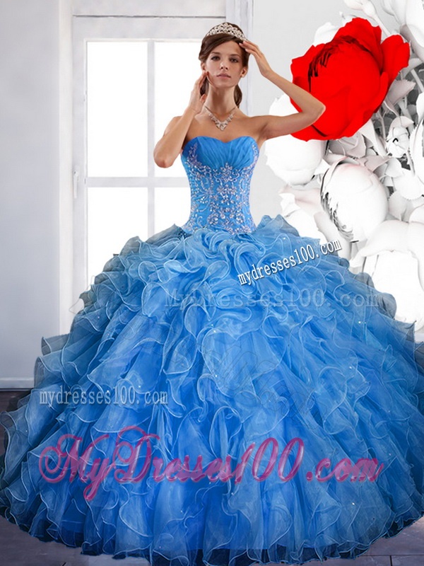 Free and Easy Ball Gown Quinceanera Dress with Ruffles and Appliques