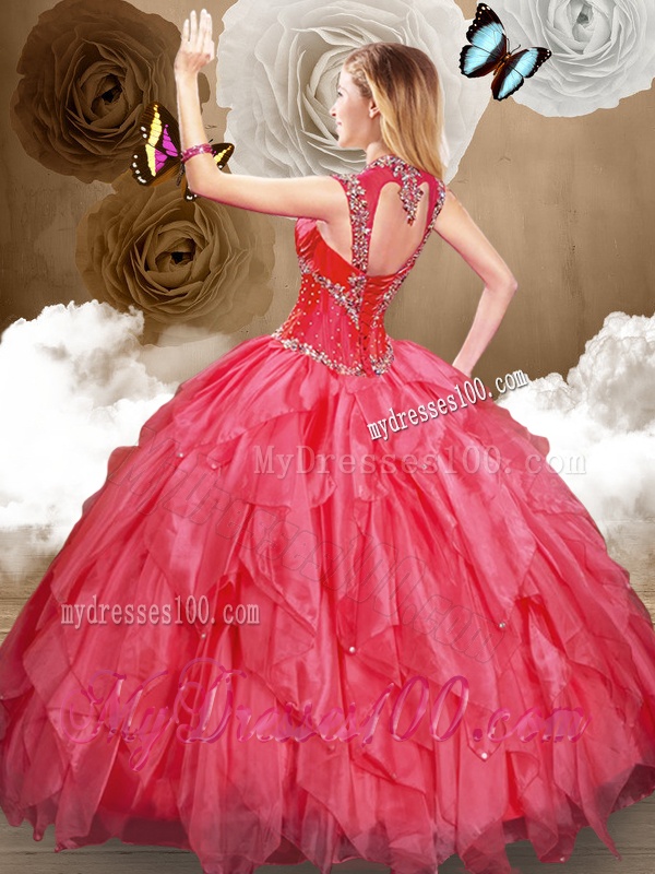 Hot Sale Sweetheart Beading and Red Quinceanera Dresses