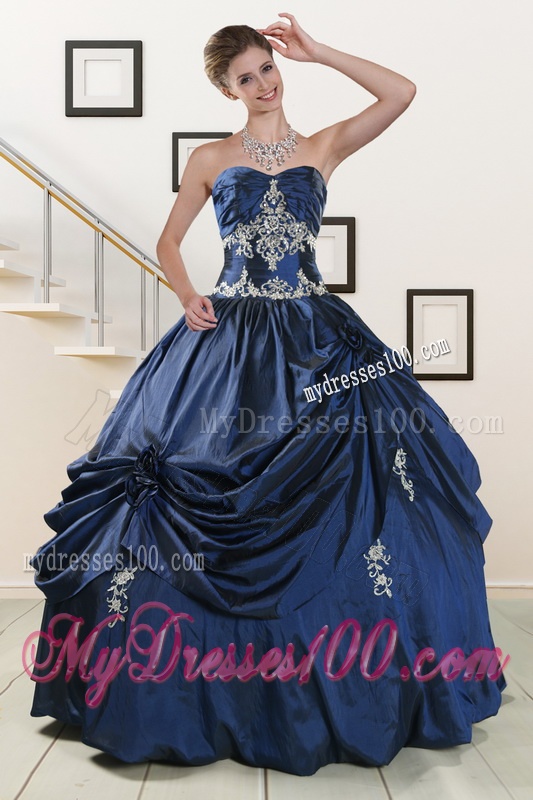 Trendy Sweetheart Quinceanera Gowns with Appliques