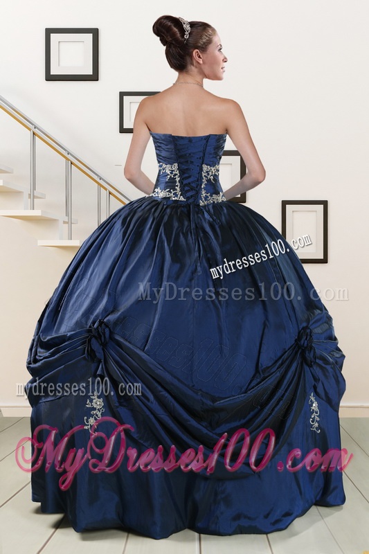 Trendy Sweetheart Quinceanera Gowns with Appliques