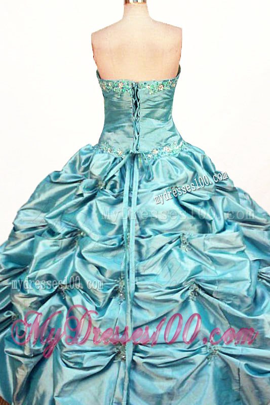 Affordable Pick-ups and Beaded Appliques Sweet 16 Dresses